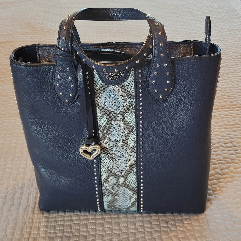 BLUE NWT BRIGHTON "Johnny" Purse